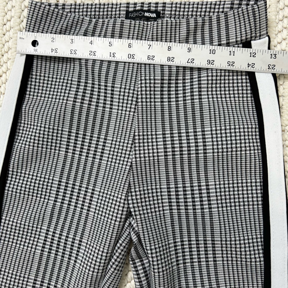 Fashion Nova Women's Plaid Jegging Pants Size Small High Waist Academia office - Picture 7 of 8